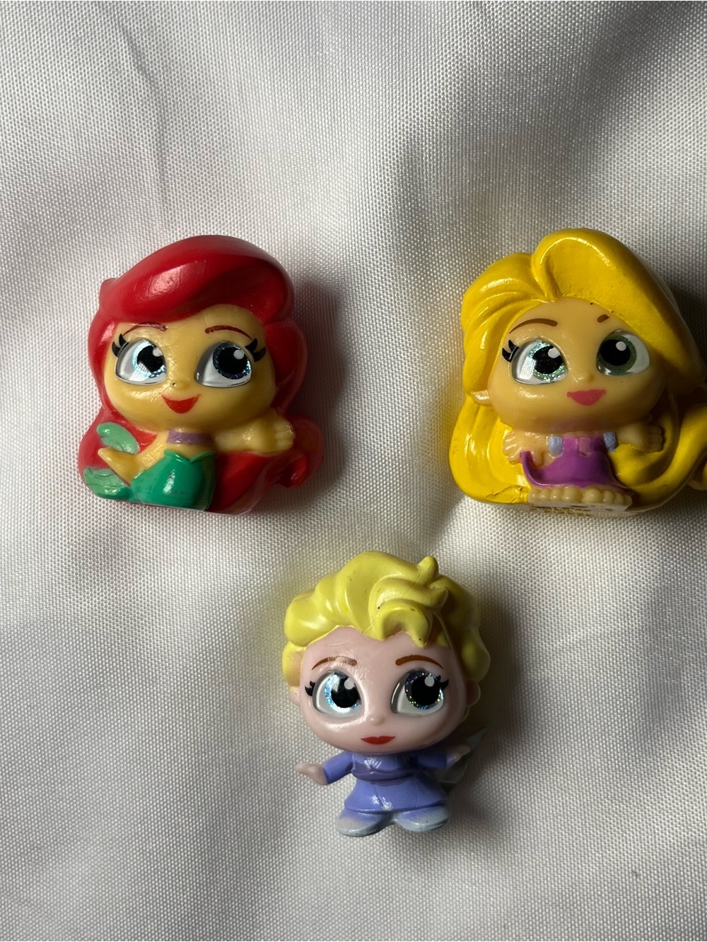 Disney Doorables Princess Lot of 3 Ariel Rapunzel Elsa Mini Figures Toy Bundle